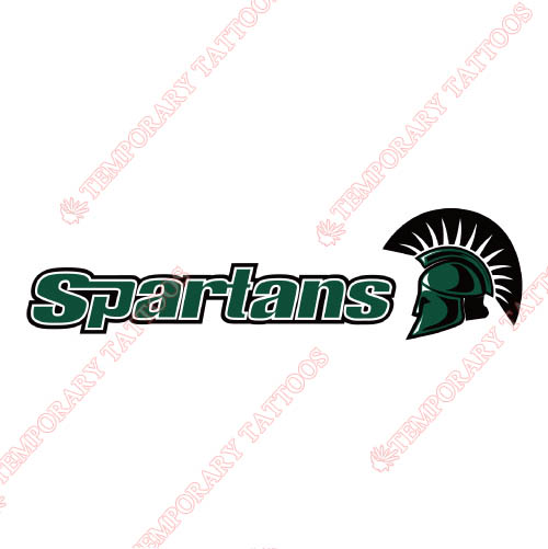 USC Upstate Spartans Customize Temporary Tattoos Stickers NO.6732